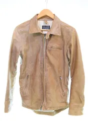 ブルーワーク  BLUE WORK ラムレザー シングルライダース ジャケット ブラウン Sサイズ 103MT-3635のサムネイル