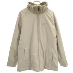 FIRSTDOWN ファーストダウン 90s 中綿ジャケット M ベージュ ロゴ刺繍 ワンポイント オールド ヴィンテージ メンズ 古着