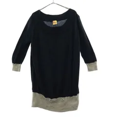 Paul+ Paul Smith ポールプラス ポールスミス 切替 長袖 ニット M セーター レディース 古着