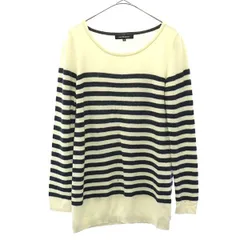 LAUTREAMONT ロートレアモン ボーダー 長袖 カシミヤ100% セーター 38 ニット レディース 古着