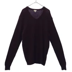 UNIQLO ユニクロ 長袖 Vネック セーター L レッド ニット メンズ 古着