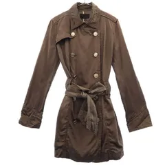 Abahouse Devinette アバハウス ドゥヴィネット ダブルブレスト トレンチコート ブラウン レディース 古着