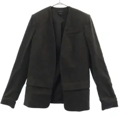 theory セオリー ノーカラージャケット  グレー レディース 古着