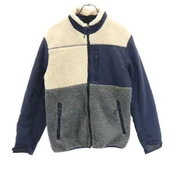American Eagle アメリカンイーグル ボアジャケット S ネイビー系 メンズ 古着