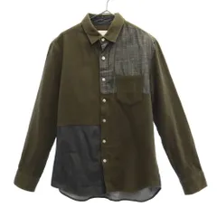 CIAOPANIC TYPY チャオパニックティピー 切替 長袖 切替 シャツ M グリーン系 メンズ 古着