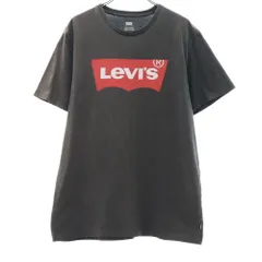 Levi's リーバイス ロゴプリント 半袖 Tシャツ M ブラック メンズ 古着