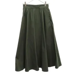 URBAN RESEARCH DOORS アーバンリサーチドアーズ ロング丈 ギャザースカート One カーキ レディース 古着