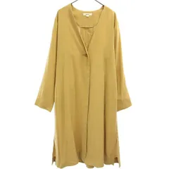 niko and... ニコアンド ノーカラーコート L ベージュ スプリングコート レディース 古着