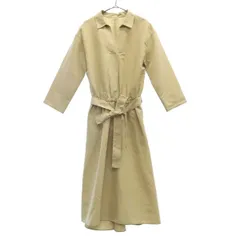 UNITED ARROWS GREEN LABEL RELAXING ユナイテッドアローズグリーンレーベルリラクシング 長袖 ロングワンピース ベージュ レディース 古着