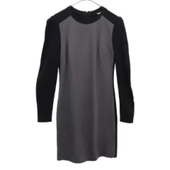 Banana Republic バナナリパブリック 長袖 ワンピース 0 グレー系 バックジップ チュニック レディース 古着