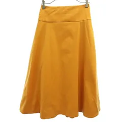 ROPE' ロペ 日本製 ロング丈 フレアスカート 38 オレンジ レディース 古着