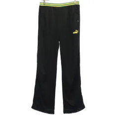 PUMA プーマ 日本製 メッシュ ロングパンツ M ブラック レディース 古着