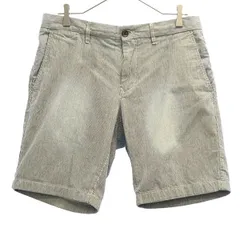 TOMMY HILFIGER トミーヒルフィガー ストライプ ショートパンツ W32 ホワイト×ネイビー メンズ 古着