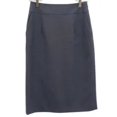 green label relaxing グリーンレーベルリラクシング ウールブレンド ミディ丈 タイトスカート 36 グレー UNITED ARROWS レディース 古着