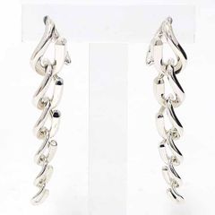 美品】ティファニー フォージ ドロップ リンク ピアス シルバー 925 