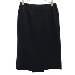DKNY DONNA KARAN NEW YORK ダナキャランニューヨーク ウールブレンド ミディ丈 スカート 6 ブラック レディース 古着のサムネイル