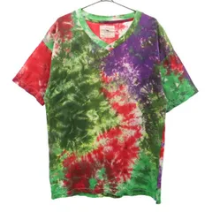 bukht ブフト 総柄 半袖 Vネック Tシャツ 0 メンズ 古着のサムネイル