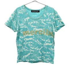 mercibeaucoup. メルシーボークー アニマル柄 半袖 Tシャツ 1 ブルー系 レディース 古着