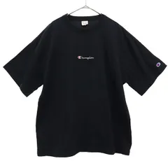 Champion チャンピオン プリント 半袖 Tシャツ M ブラック メンズ 古着