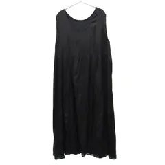 niko and... ニコアンド ノースリーブ ロングワンピース ブラック レディース 古着
