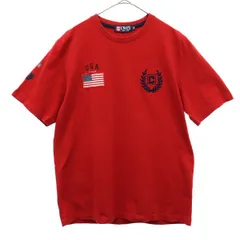 CHAPS チャップス プリント 半袖 Tシャツ LL レッド RALPH LAUREN メンズ 古着