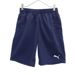 PUMA プーマ トレーニング ショートパンツ S ネイビー メンズ 古着