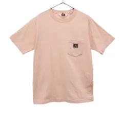 BEN DAVIS ベンデイビス 半袖 Tシャツ S ピンク ポケT メンズ 古着