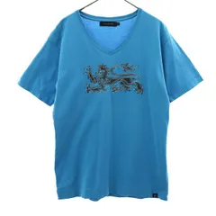 Calvin klein Jeans カルバンクラインジーンズ 刺繍 半袖 Tシャツ M ブルー メンズ 古着