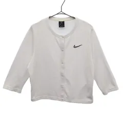 NIKE ナイキ ワッペン 7分袖 カーディガン XL ホワイト レディース 古着のサムネイル