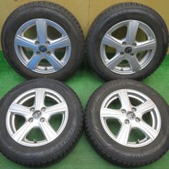 美品】日産ラフェスタHS 純正アルミホイール スタッドレスタイヤ付き①