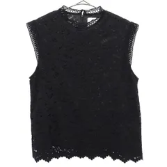 MARIED'OR マリードール 総レース ノースリーブ カットソー 1 ブラック レディース 古着