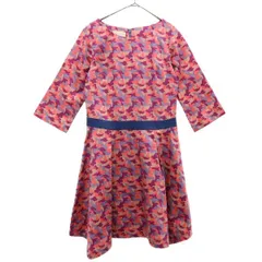 Laura Ashley ローラアシュレイ 総柄 7分袖 ワンピース 0 ピンク系 レディース 古着