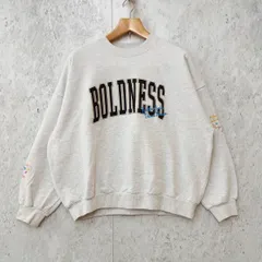 MONO-MART モノマート トレーナー スウェット 刺繍 クルーネック アーチロゴ 英字 配色刺繍 ユニセックス ライトグレー Fサイズ 〇◇