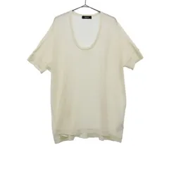 ZUCCa ズッカ 半袖 コットンニット カットソー M ホワイト レディース 古着