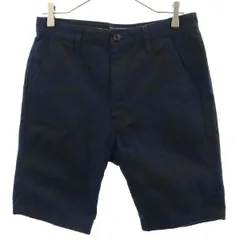 nano universe ナノユニバース 総柄 ショートパンツ S ネイビー メンズ 古着