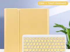 キーボード付き iPadケース iPadPro(12.9インチ)　イエロー　520030IPDP12.9