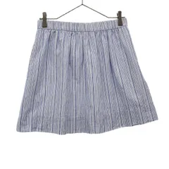 GAP ギャップ ストライプ ミニスカート S ホワイト×ブルー レディース 古着