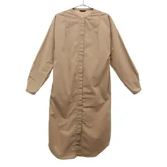 URBAN RESEARCH アーバンリサーチ 長袖 シャツワンピース FREE ベージュ ノーカラー レディース 古着