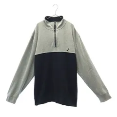 NAUTICA ノーティカ 長袖 ハーフジップ トレーナー XXL スウェット ビッグサイズ メンズ 古着
