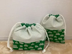 No.208 お弁当袋　コップ袋　巾着セット