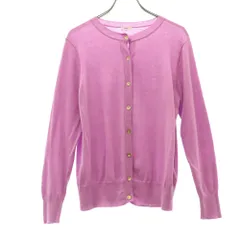 IENA イエナ 長袖 ニットカーディガン ピンク クルーネック レディース 古着