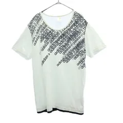 adidas NEO アディダスネオ プリント 半袖 Tシャツ O ホワイト メンズ 古着