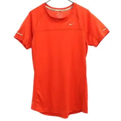 NIKE ナイキ プリント ランニング 半袖 Tシャツ S レッド スポーツ トレーニング レディース 古着