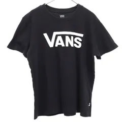 VANS バンズ ロゴプリント 半袖 Tシャツ M ブラック レディース 古着