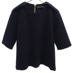 ZARA WOMAN ザラウーマン 半袖 カットソー S ネイビー レディース 古着