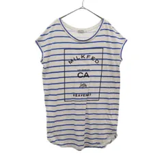 MILKFED. ミルクフェド プリント 半袖 フレンチスリーブ ワンピース M グレー チュニック レディース 古着