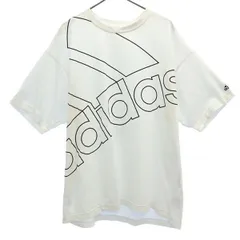 adidas アディダス プリント 半袖 Tシャツ L ホワイト メンズ 古着