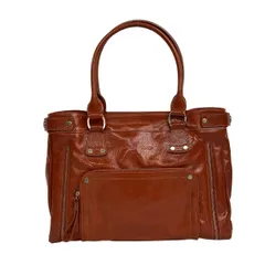 LONGCHAMP(ロンシャン) トートバッグ - オレンジ レザー