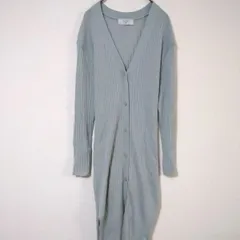 SLOBE IENA　スローブイエナ　ロングカーディガン　レディースM相当　うすいグリーン色系　ウール100％