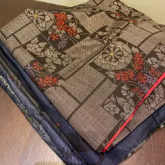 [まとめ売り] 紬15枚セット　正絹　紬　絣　リメイク　ハンドメイド　古布 紬 ちぢみなど 6枚 正絹 着物まとめ売り 同梱購入歓迎 リメイク用